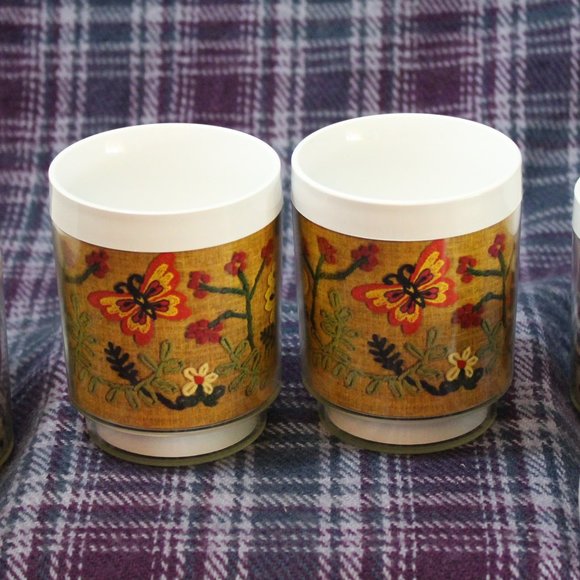 Vintage Thermo-Serv Coffee Mugs Set of Five Mushrooms and more - Picture 9 of 11